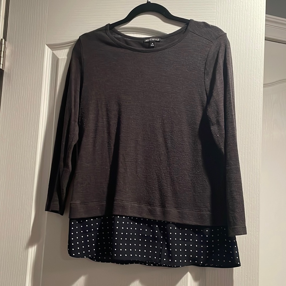 Layered look blouse